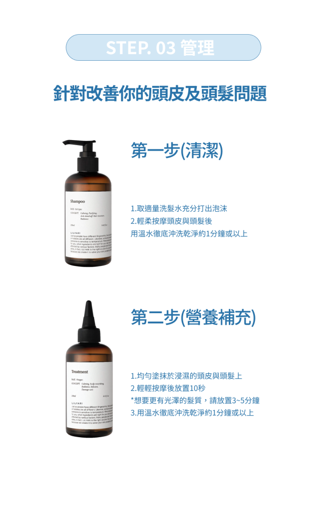 針對改善你的頭皮及頭髮問題